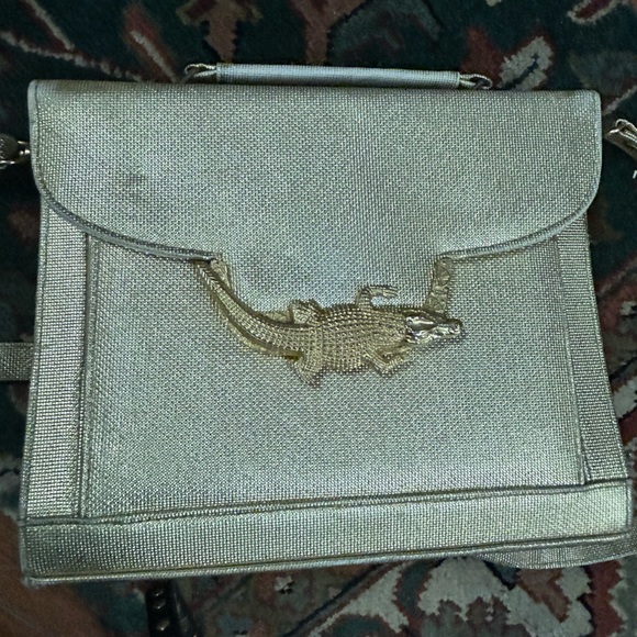 Genuine Alli.gator Crocodile Leather Ladies Women Shoulder Bag Handle Bag